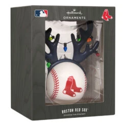 MLB Boston Red Sox™ Reindeer Baseball Hallmark Ornament -Hallmark Gift Shop Red Sox Reindeer Baseball Christmas Ornament 1OSL2694 08