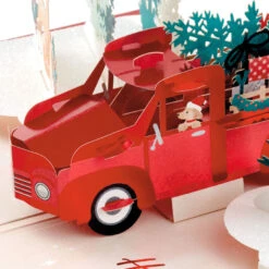 Hallmark Joy To You 3D Pop-Up Christmas Card -Hallmark Gift Shop Red Truck 3D PopUp Christmas Card 1299IXC7122 03