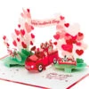 Hallmark Special Delivery 3D Pop-Up Valentine's Day Card -Hallmark Gift Shop Red Truck With Flowers 3D PopUp Valentines Day Card 1299IAV6066 01