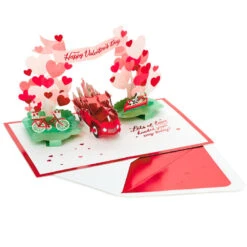 Hallmark Special Delivery 3D Pop-Up Valentine's Day Card -Hallmark Gift Shop Red Truck With Flowers 3D PopUp Valentines Day Card 1299IAV6066 03