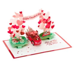Hallmark Special Delivery 3D Pop-Up Valentine's Day Card -Hallmark Gift Shop Red Truck With Flowers 3D PopUp Valentines Day Card 1299IAV6066 04