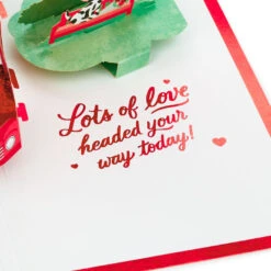 Hallmark Special Delivery 3D Pop-Up Valentine's Day Card -Hallmark Gift Shop Red Truck With Flowers 3D PopUp Valentines Day Card 1299IAV6066 05