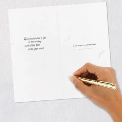 Hallmark Snowflakes On Tan Money-Holder Christmas Cards, Pack Of 6 -Hallmark Gift Shop Red and White Snowflakes MoneyHolder Christmas Cards 5XXH8004 06