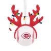 MLB Cincinnati Reds™ Reindeer Baseball Hallmark Ornament -Hallmark Gift Shop Reds Reindeer Baseball Christmas Ornament 1OSL2697 01