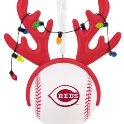 MLB Cincinnati Reds™ Reindeer Baseball Hallmark Ornament -Hallmark Gift Shop Reds Reindeer Baseball Christmas Ornament 1OSL2697 06