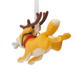 Reindeer Dog With Bone Hallmark Ornament -Hallmark Gift Shop Reindeer Dog With Bone Christmas Ornament 1HGO3502 07