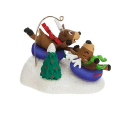 Hallmark Reindeer Antics Ornament -Hallmark Gift Shop Reindeer on Snow Tubes Keepsake Ornament 2499QGO2747 06