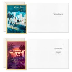Hallmark True Meaning Of Christmas Boxed Christmas Cards Assortment, Pack Of 40 -Hallmark Gift Shop Religious Icons Assorted Bulk Boxed Christmas Cards 1BXX1028 04