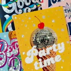 Hallmark Energetic And Fun Assorted Birthday Cards, Pack Of 36 -Hallmark Gift Shop Retro Rainbow and Disco Birthday Cards Assortment 5STZ1202 06