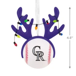 MLB Colorado Rockies™ Reindeer Baseball Hallmark Ornament -Hallmark Gift Shop Rockies Reindeer Baseball Christmas Ornament 1OSL2699 04