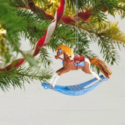 Hallmark Rocking Horse Memories 2023 Ornament -Hallmark Gift Shop Rocking Horse Keepsake Ornament 1799QXR8089 02