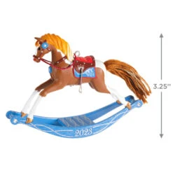 Hallmark Rocking Horse Memories 2023 Ornament -Hallmark Gift Shop Rocking Horse Keepsake Ornament 1799QXR8089 03