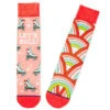 Hallmark Let's Roll Roller Skates Funny Crew Socks -Hallmark Gift Shop Roller Skates Novelty Crew Socks 1SOX2075 01