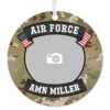 Hallmark Air Force Metal Personalized Ornament, Custom Photo And Text