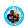 Hallmark New Dad Round Metal Personalized Ornament, Custom Photo And Text -Hallmark Gift Shop Round New Dad Personalized Ornament 1OFM1006B16 01