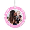 Hallmark New Mom Round Metal Personalized Ornament, Custom Photo And Text -Hallmark Gift Shop Round New Mom Personalized Ornament 1OFM1006B11 01