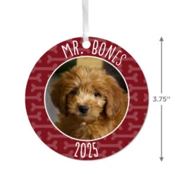 Hallmark Pet Round Metal Personalized Ornament, Custom Photo And Text -Hallmark Gift Shop Round Pet Personalized Ornament 1OFM1006B1 04