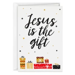 Hallmark Jesus Is The Gift Religious Boxed Christmas Cards, Pack Of 16 -Hallmark Gift Shop Row of Christmas Gifts Boxed Christmas Cards 1DSH1021 02