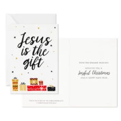 Hallmark Jesus Is The Gift Religious Boxed Christmas Cards, Pack Of 16 -Hallmark Gift Shop Row of Christmas Gifts Boxed Christmas Cards 1DSH1021 03
