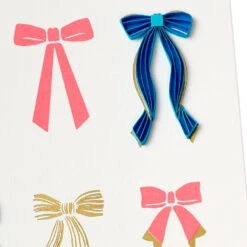 Hallmark Happy And Wonderful Day Quilled Paper Handmade Birthday Card -Hallmark Gift Shop Rows of Bows Quilled Signature Birthday Card 1099LAD3156 04