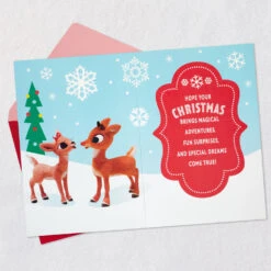 Hallmark Rudolph The Red-Nosed Reindeer® Glow Time Musical Christmas Card With Light -Hallmark Gift Shop Rudolph the RedNosed Reindeer Musical Christmas Card 959XOD6017 03