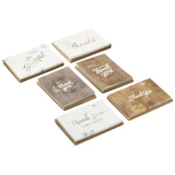 Hallmark Rustic Chic Assorted Blank Thank-You Notes, Pack Of 48