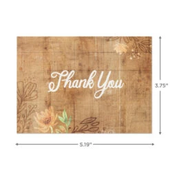 Hallmark Rustic Chic Assorted Blank Thank-You Notes, Pack Of 48 12 Hallmark Rustic Chic Assorted Blank Thank-You Notes, Pack Of 48 -Hallmark Gift Shop Rustic Chic Assorted Blank ThankYou Notes Bulk Pack 5STZ1066 04