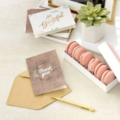 Hallmark Rustic Chic Assorted Blank Thank-You Notes, Pack Of 48 15 Hallmark Rustic Chic Assorted Blank Thank-You Notes, Pack Of 48 -Hallmark Gift Shop Rustic Chic Assorted Blank ThankYou Notes Bulk Pack 5STZ1066 07