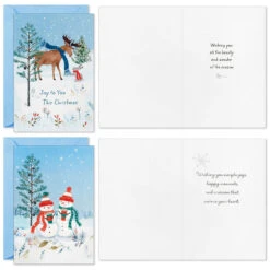 Hallmark Rustic Winter Boxed Christmas Cards Assortment, Pack Of 24 -Hallmark Gift Shop Rustic Winter Assorted Boxed Christmas Cards 5XPX2463 03