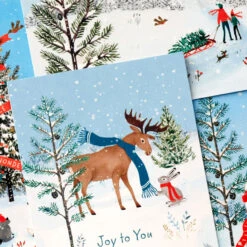 Hallmark Rustic Winter Boxed Christmas Cards Assortment, Pack Of 24 -Hallmark Gift Shop Rustic Winter Assorted Boxed Christmas Cards 5XPX2463 05