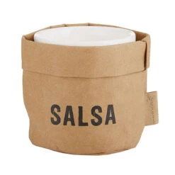 Salsa Ceramic Dish And Washable Paper Holder