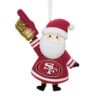 NFL San Francisco 49ers Santa Fan Hallmark Ornament -Hallmark Gift Shop San Francisco 49ers Santa Fan Christmas Ornament 1OSL2599 01
