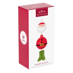 Hallmark Hooked On Santa Ornament -Hallmark Gift Shop Santa Fishing Bobber Keepsake Ornament 5QGO1952 08