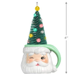 Hallmark Jolly Old Elf Ornament -Hallmark Gift Shop Santa Mug With Tree Keepsake Ornament 5QGO2535 04