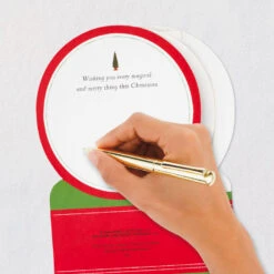 Hallmark Santa's Sleigh Snow Globe Musical 3D Pop-Up Christmas Card With Motion -Hallmark Gift Shop Santa Sleigh Snowglobe 3D PopUp Music Motion Christmas Card 1299XOD9985 07