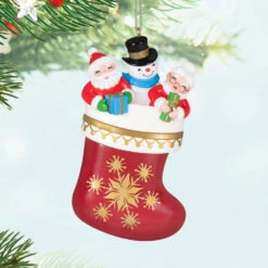 Hallmark Stocking Stuffers Ornament 11 Hallmark Stocking Stuffers Ornament -Hallmark Gift Shop Santa Snowman Mrs in Stocking Keepsake Ornament 5QXR8445 02