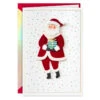 Hallmark Fun Surprises Santa Claus With Gift Christmas Card -Hallmark Gift Shop Santa With Gift Christmas Card 959IXC1359 01