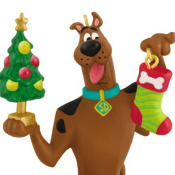 Hallmark Scooby-Doo™ Festive Scooby Ornament -Hallmark Gift Shop ScoobyDoo Holding Tree Stocking Keepsake Ornament 5QXI8325 06
