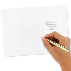 Hallmark Joy To The World On Blue Boxed Christmas Cards, Pack Of 40 -Hallmark Gift Shop Script and Stars on Blue Boxed Christmas Cards 5XPX2685 06