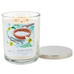 Hallmark Sea Salt Vanilla 3-Wick Jar Candle, 16 Oz. -Hallmark Gift Shop Sea Salt Vanilla 3Wick Jar Candle 1BGC1064 02