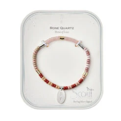 Intention Rose Quartz Charm Bracelet