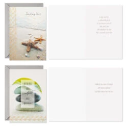 Hallmark Serene Photo Assortment Sympathy Cards, Pack Of 16 -Hallmark Gift Shop Serene Photo Assortment Sympathy Cards 5STZ1136 03