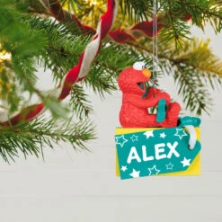 Hallmark Sesame Street® A Gift From Elmo Personalized Ornament -Hallmark Gift Shop Sesame Street A Gift From Elmo Personalized Keepsake Ornament 2499QHE2111B1 02
