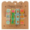 Natural Life Thankful Blessed Floral Happy Clips, Set Of 4 -Hallmark Gift Shop Set of 4 Floral Chip Clips With Rhinestones CHCL137 01