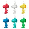 Hallmark The Peanuts® Gang Snoopy Glass Ornaments, Set Of 6 -Hallmark Gift Shop Set of 6 Colored Glass Snoopy Keepsake Ornaments 2499QSB6329 01