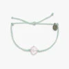Pura Vida Shell Charm Seafoam Bitty Braid Bracelet -Hallmark Gift Shop Shell Charm on Seafoam Braided String Bracelet 36271WINF 01