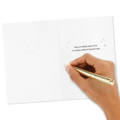 Hallmark Silver Stars On White Boxed Christmas Cards, Pack Of 16 -Hallmark Gift Shop Shining Stars Let it Snow Boxed Christmas Cards 1XPX2596 06