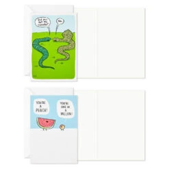 Hallmark Funny All-Occasion Boxed Blank Cards Assortment, Pack Of 12 -Hallmark Gift Shop Shoebox Funny Assorted Boxed AllOccasion Cards 3EDX1193 04