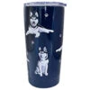E&S Pets Siberian Husky Stainless Steel Tumbler, 20 Oz. -Hallmark Gift Shop Siberian Husky Dogs on Blue Stainless Steel Tumbler 11540 01