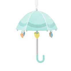 Signature Baby Umbrella Porcelain Hallmark Ornament -Hallmark Gift Shop Signature Baby Umbrella Porcelain Christmas Ornament 1HDL2175 04